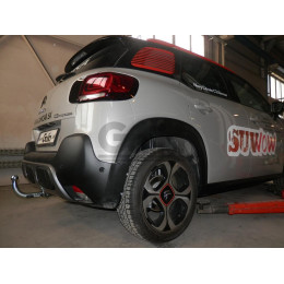 C073A GALIA Полностью оцинкованный фаркоп на Citroen C3 Aircross 2018-2024. Подрозетник убирается за бампер. Требуется невидимая подрезка бампера. Тип шара: A