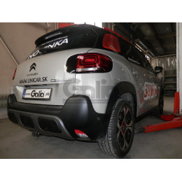 C073A GALIA Полностью оцинкованный фаркоп на Citroen C3 Aircross 2018-2024. Подрозетник убирается за бампер. Требуется невидимая подрезка бампера. Тип шара: A