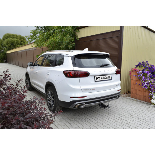 CTG-21-991122.00 PT GROUP Фаркоп на Xcite X-Cross 8 2024-, Chery Tiggo 8 2019-2024, Chery Tiggo 8 Pro 2021-2024, Chery Tiggo 8 Pro Max 2022- без подрезки бампера. Тип шара: E (легкосъемный шар под квадрат). Нагрузки: 1500/75 кг, масса фаркопа 15 кг (без э