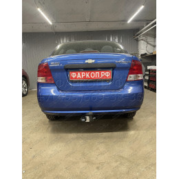 CV 07 AVTOS Фаркоп на Chevrolet Nexia 2020-, Ravon Nexia R3 2015-2020, Chevrolet Aveo седан 2002-2012. Необходима подрезка бампера. Тип шара: A. Нагрузки: 750/50 кг, масса фаркопа 16,5 к