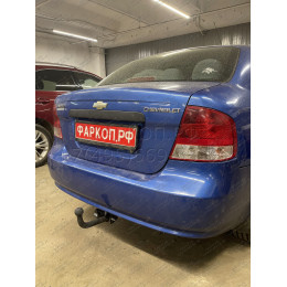 CV 07 AVTOS Фаркоп на Chevrolet Nexia 2020-, Ravon Nexia R3 2015-2020, Chevrolet Aveo седан 2002-2012. Необходима подрезка бампера. Тип шара: A. Нагрузки: 750/50 кг, масса фаркопа 16,5 к