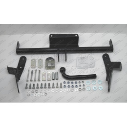 D101-A Лидер-плюс ТСУ для Daewoo Nexia, Espero седан дорестайл 1997-2010 без снятия и выреза бампера. Нагрузки: 1000/75 кг, масса фаркопа 13,92 кг (без электрики в к