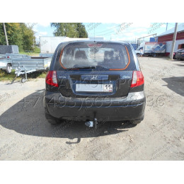 HY 16 AVTOS Фаркоп на Hyundai Getz хетчбек 3/5 дверей 2006-2011. Необходима подрезка бампера. Тип шара: A. Нагрузки: 1250/75 кг, масса фаркопа 15 кг (без электрики в