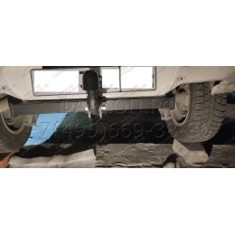 H.T43.A HALTY Фаркоп на Toyota Cami 1999-2006, Daihatsu Terios 1997-2006 без подрезки бампера. Тип шара: A. Нагрузки: 750/75 кг, масса фаркопа 12 кг