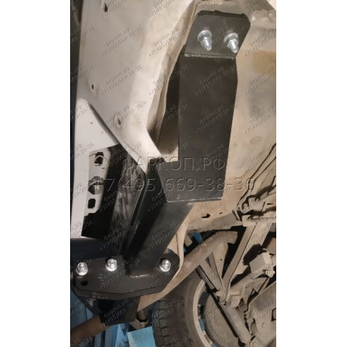 H.T43.A HALTY Фаркоп на Toyota Cami 1999-2006, Daihatsu Terios 1997-2006 без подрезки бампера. Тип шара: A. Нагрузки: 750/75 кг, масса фаркопа 12 кг
