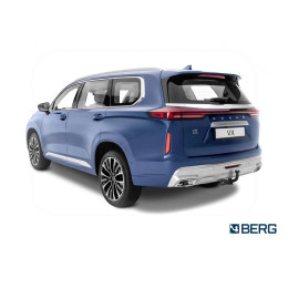F.0212.001 BERG Фаркоп на Exeed VX 2021-. Требуется подрезка бампера. Тип шара: A. Нагрузки: 1800/75 кг, масса фаркопа 19,2 кг (без электрики в комплекте)