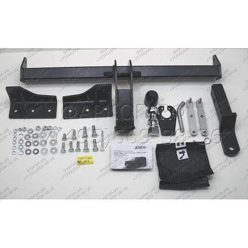 F.0912.002 BERG Фаркоп на Xcite X-Cross 7 2024-, Chery Tiggo 7 Pro Max 2022-, Chery Tiggo 7 Pro 2020-2024, Exeed LX 2022- без снятия и подрезки бампера. Тип шара: E. Нагрузки: 1500/75 кг, масса фаркопа 16,8 кг (без электрики в комплекте)