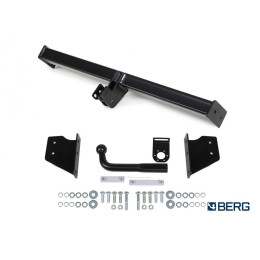 F.4111.001 BERG Фаркоп на Nissan Qashqai 2006-2014 (необходима подрезка бампера), 2014-2022 (без выреза бампера). Тип шара: A. Нагрузки: 1500/75 кг, масса фаркопа 16,8 кг (б