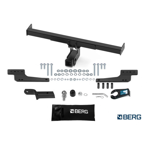 F.4711.002 BERG Фаркоп на Renault Duster 2021-2022 (без выреза бампера), Renault Kaptur 2016-2022, Renault Duster 2011-2021, Nissan Terrano 2014-2022 (необходима подрезка бампера). Тип шара: E. Нагрузки: 1200/75 кг, масса фаркопа 18 кг (без электрики в ко