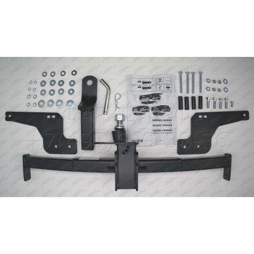 F.4711.002 BERG Фаркоп на Renault Duster 2021-2022 (без выреза бампера), Renault Kaptur 2016-2022, Renault Duster 2011-2021, Nissan Terrano 2014-2022 (необходима подрезка бампера). Тип шара: E. Нагрузки: 1200/75 кг, масса фаркопа 18 кг (без электрики в ко