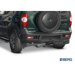 F.6016.003 BERG Фаркоп на Lada Niva Travel 2021-, Chevrolet Niva 2002-2020, Lada Niva 2020-2021 без снятия и подрезки бампера. Тип шара: A. Нагрузки: 1200/75 кг, масса фаркопа 12 кг (без 