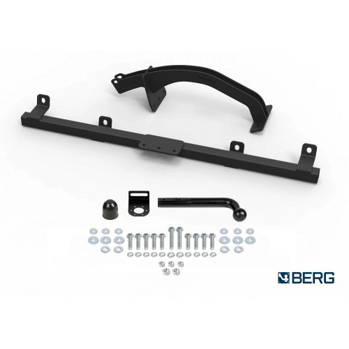 F.6016.003 BERG Фаркоп на Lada Niva Travel 2021-, Chevrolet Niva 2002-2020, Lada Niva 2020-2021 без снятия и подрезки бампера. Тип шара: A. Нагрузки: 1200/75 кг, масса фаркопа 12 кг (без электрики в комплекте)