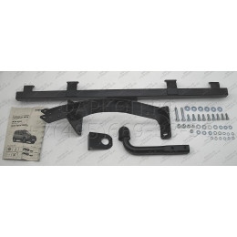 F.6016.003 BERG Фаркоп на Lada Niva Travel 2021-, Chevrolet Niva 2002-2020, Lada Niva 2020-2021 без снятия и подрезки бампера. Тип шара: A. Нагрузки: 1200/75 кг, масса фаркопа 12 кг (без 