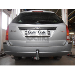 F049C GALIA Полностью оцинкованный фаркоп на Ford Focus I универсал 1998-2004. Тип шара: C (горизонтальный съемный). Установка без снятия и выреза бампера. 