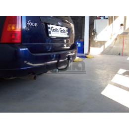 F049C GALIA Полностью оцинкованный фаркоп на Ford Focus I универсал 1998-2004. Тип шара: C (горизонтальный съемный). Установка без снятия и выреза бампера. 