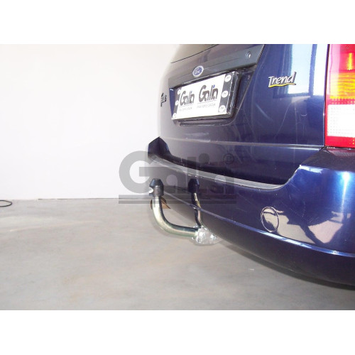 F049C GALIA Полностью оцинкованный фаркоп на Ford Focus I универсал 1998-2004. Тип шара: C (горизонтальный съемный). Установка без снятия и выреза бампера. Нагрузки: 1300/65 кг, масса фаркопа 17,77 кг