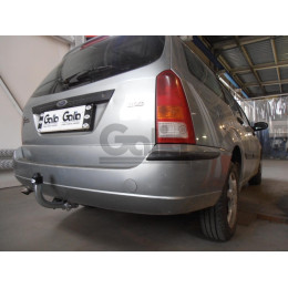 F049C GALIA Полностью оцинкованный фаркоп на Ford Focus I универсал 1998-2004. Тип шара: C (горизонтальный съемный). Установка без снятия и выреза бампера. 