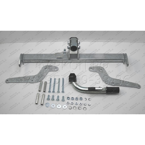 F097C GALIA Полностью оцинкованный фаркоп на Ford Mondeo седан/хетчбек 2000-2006. Подрозетник убирается за бампер. Тип шара: C (горизонтальный съемный). Невидимый вырез бампера. Нагрузки: 1800/75 кг, масса фаркопа 18,36 кг