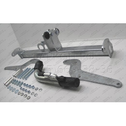 F097C GALIA Полностью оцинкованный фаркоп на Ford Mondeo седан/хетчбек 2000-2006. Подрозетник убирается за бампер. Тип шара: C (горизонтальный съемный). Не