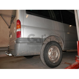 F100A GALIA Полностью оцинкованный фаркоп на Ford Transit 2000-2014 без ступеньки. Тип шара: A. Балка фаркопа скрыта. Невидимая минимальная подрезка бампер