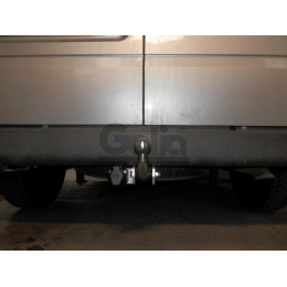 F100A GALIA Полностью оцинкованный фаркоп на Ford Transit 2000-2014 без ступеньки. Тип шара: A. Балка фаркопа скрыта. Невидимая минимальная подрезка бампер