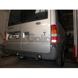 F100A GALIA Полностью оцинкованный фаркоп на Ford Transit 2000-2014 без ступеньки. Тип шара: A. Балка фаркопа скрыта. Невидимая минимальная подрезка бампер