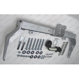 F100A GALIA Полностью оцинкованный фаркоп на Ford Transit 2000-2014 без ступеньки. Тип шара: A. Балка фаркопа скрыта. Невидимая минимальная подрезка бампер