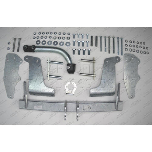 F109A GALIA Полностью оцинкованный фаркоп на Suzuki SX4 хетчбек 5 дверей 2006-2013 2WD/4WD, FIAT Sedici 2006-2014. Тип шара: A. Невидимый вырез бампера. Нагрузки: 1200/70 кг, масса фаркопа 17,32 кг