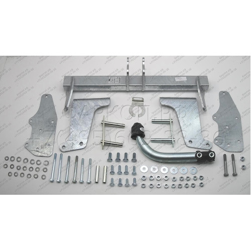 F109A GALIA Полностью оцинкованный фаркоп на Suzuki SX4 хетчбек 5 дверей 2006-2013 2WD/4WD, FIAT Sedici 2006-2014. Тип шара: A. Невидимый вырез бампера. Нагрузки: 1200/70 кг, масса фаркопа 17,32 кг