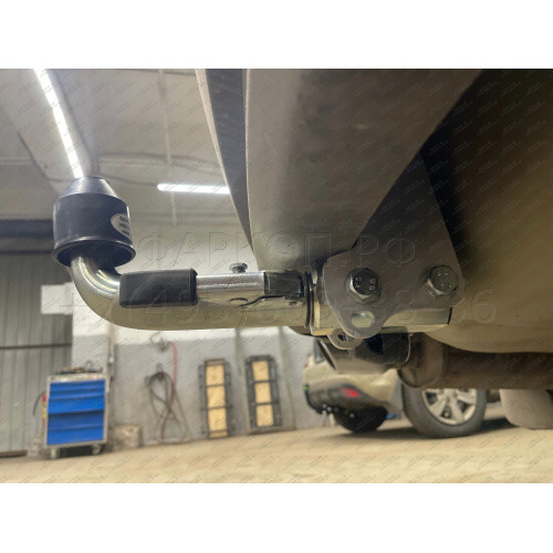F123C GALIA Полностью оцинкованный фаркоп на Ford Explorer 2011-2015 (без подрезки бампера), Ford Explorer 2015-2020 (минимальная подрезка бампера). Подрозетник убирается за бампер. Тип шара: C (горизонтальный съемный). Нагрузки: 2400/130 кг, масса фаркоп