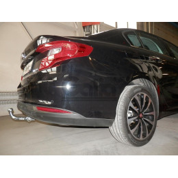 F131A GALIA Полностью оцинкованный фаркоп на FIAT Tipo седан 2015-, FIAT Egea 2015-. Подрозетник убирается за бампер. Тип шара: A. Невидимый вырез бампера. Нагр