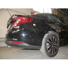 F131A GALIA Полностью оцинкованный фаркоп на FIAT Tipo седан 2015-, FIAT Egea 2015-. Подрозетник убирается за бампер. Тип шара: A. Невидимый вырез бампера. Нагр