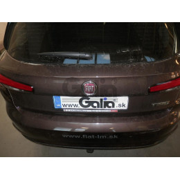 F132A GALIA Полностью оцинкованный фаркоп на FIAT Tipo хетчбек 2016-. Подрозетник убирается за бампер. Тип шара: A. Невидимый вырез бампера. Нагрузки: 1600