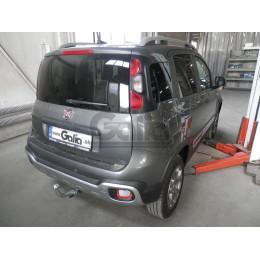 F141V GALIA Полностью оцинкованный фаркоп на FIAT Panda 2012-2022 (4WD), FIAT Panda Cross 2012-2022 (4WD). Подрозетник убирается за бампер. Тип шара: AV (вертикальное быстро