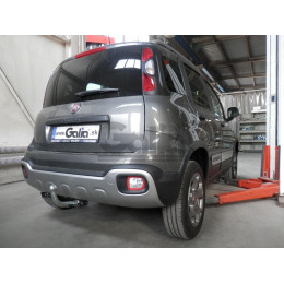 F141V GALIA Полностью оцинкованный фаркоп на FIAT Panda 2012-2022 (4WD), FIAT Panda Cross 2012-2022 (4WD). Подрозетник убирается за бампер. Тип шара: AV (вертикальное быстро