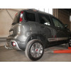 F141V GALIA Полностью оцинкованный фаркоп на FIAT Panda 2012-2022 (4WD), FIAT Panda Cross 2012-2022 (4WD). Подрозетник убирается за бампер. Тип шара: AV (вертикальное быстросъемное крепление шара на ключе). Невидимый вырез бампера. Нагрузки: 1200/70 кг, м