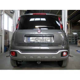 F141V GALIA Полностью оцинкованный фаркоп на FIAT Panda 2012-2022 (4WD), FIAT Panda Cross 2012-2022 (4WD). Подрозетник убирается за бампер. Тип шара: AV (вертикальное быстро