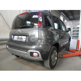 F141V GALIA Полностью оцинкованный фаркоп на FIAT Panda 2012-2022 (4WD), FIAT Panda Cross 2012-2022 (4WD). Подрозетник убирается за бампер. Тип шара: AV (вертикальное быстро