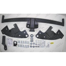 FA 0450-E Бизон Фаркоп на Mitsubishi L200 2023- без подрезки бампера. Тип шара: E (легкосъемный шар под квадрат). Нагрузки: 3300/160 кг. Не комплектуется электр