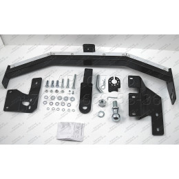 FA 0595-E(N) Бизон Фаркоп с хромированной накладкой на Great Wall Hover H5 2010-2016, Haval H5 2020-2021, DW Hower H5 2017-2019 без подрезки бампера. Тип шара: E (легкосъемный шар