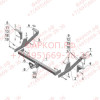 FA 05 AVTOS Фаркоп на FIAT Ducato Sollers фургон 2008-2011, FIAT Ducato II фургон 1994-2006, Citroen Jumper фургон 1994-2006, Peugeot Boxer фургон 1994-2006 без подрезки бампера. Тип шара: A. Нагрузки: 2000/100 кг, масса фаркопа 27,5 кг (без электрики в к
