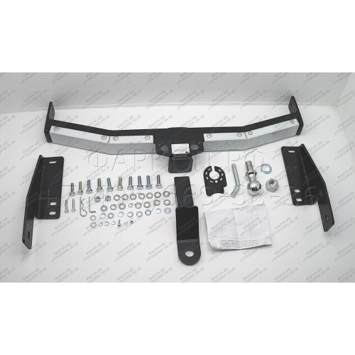 FA 0602-E(N) Бизон Фаркоп с хромированной накладкой на Toyota Land Cruiser Prado 150 2010-2023, Toyota Land Cruiser Prado 120 2002-2010 без подрезки бампера. Тип шара: E (легкосъемный шар под квадрат). Нагрузки: 3300/120 кг. Не комплектуется электрикой