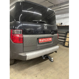 FA 0951-E Бизон Фаркоп на Honda Element 2003-2011 без подрезки бампера. Тип шара: E (легкосъемный шар под квадрат). Нагрузки: 2500/120 кг. Не комплектуется элект