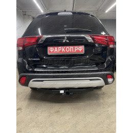 FA 0995-E Бизон Фаркоп на Mitsubishi Outlander 2012-2022 без подрезки бампера. Тип шара: E (легкосъемный шар под квадрат). Нагрузки: 3200/120 кг. Не комплектуется эл