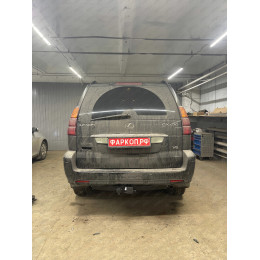 FA 1009-E Бизон Фаркоп на Toyota Land Cruiser Prado 150 2009-2023, Toyota Land Cruiser Prado 120 2002-2009 (3 точки крепления), Lexus GX 2003-2009, 2009-2023 без подрезки бампера. Тип шара: E (легко