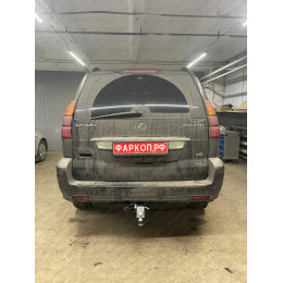 FA 1009-E Бизон Фаркоп на Toyota Land Cruiser Prado 150 2009-2023, Toyota Land Cruiser Prado 120 2002-2009 (3 точки крепления), Lexus GX 2003-2009, 2009-2023 без подрезки бампера. Тип шара: E (легко