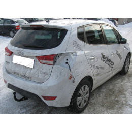 H-244 STEINHOF Фаркоп на Hyundai ix20 2010-2019. Требуется подрезка бампера. Тип шара: AV (вертикальное быстросъемное крепление шара на ключе). Нагрузки: 1300/75 