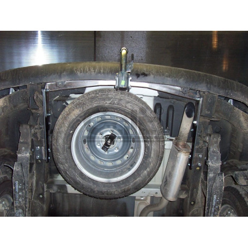H077C GALIA Полностью оцинкованный фаркоп на Hyundai Starex 2008-2018, 2018-2023, Hyundai H1 2008-2018, 2018-2023. Тип шара: C (горизонтальный съемный). Установка без снятия и выреза бампера. Нагрузки: 2300/100 кг, масса фаркопа 25,57 кг