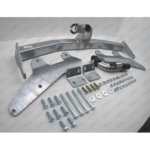 H077C GALIA Полностью оцинкованный фаркоп на Hyundai Starex 2008-2018, 2018-2023, Hyundai H1 2008-2018, 2018-2023. Тип шара: C (горизонтальный съемный). Установка без снятия и выреза бампера. Нагрузки: 2300/100 кг, масса фаркопа 25,57 кг