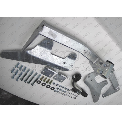 H077C GALIA Полностью оцинкованный фаркоп на Hyundai Starex 2008-2018, 2018-2023, Hyundai H1 2008-2018, 2018-2023. Тип шара: C (горизонтальный съемный). Установка без снятия и выреза бампера. Нагрузки: 2300/100 кг, масса фаркопа 25,57 кг